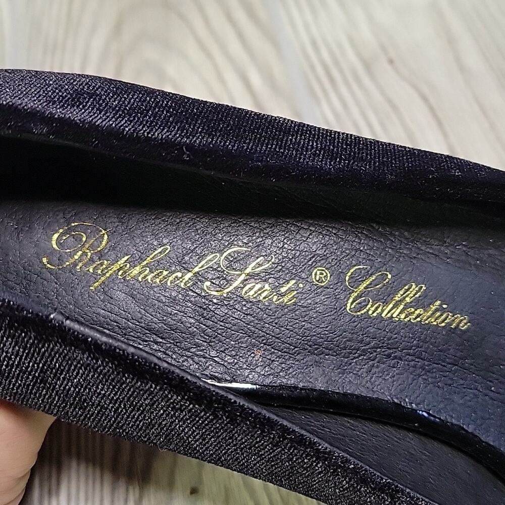 Raphael Sarti Black Velvet Shelly Heels Womens Size 39 US 8.5-9 NEW - Picture 11 of 13